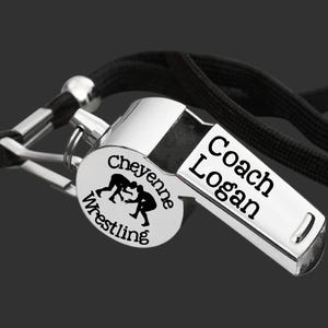 Wrestling Coach | Coach Whistle | Coach Gift | Gift for Coach | Coach Appreciation | Personalized Whistle | Engraved Whistle | Mens Gifts