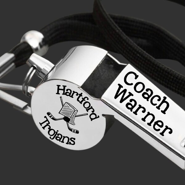 Hockey Coach | Coach Whistle | Coach Gift | Gift for Coach | Coach Appreciation | Personalized Whistle | Engraved Whistle | Back to School