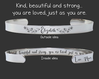 Inspirational | Encouragement Gift | Friend Gift | Daughter Gift | Kind, Beautiful and Strong