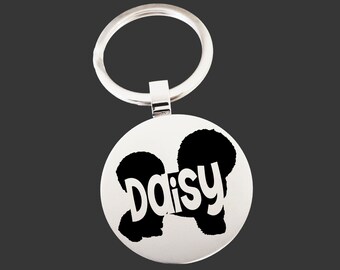 Bichon Frise Dog Keychain | Dog Dad | Dad Gift | Dad Birthday Gift | Fathers Day Gift