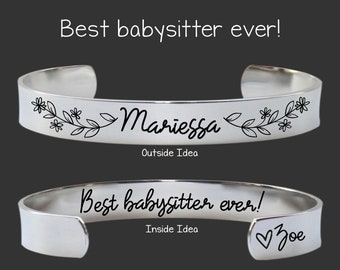 Babysitter Gift | Nanny Birthday | Nanny Bracelet | Nanny Gift | Best Babysitter Ever | Nanny Gifts
