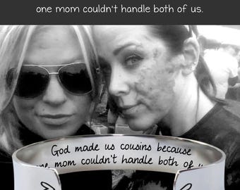 Gift for Cousin | Cousin Gifts | Cousin Birthday Gift | Cousin Personalized Gift | Cousin Gift from Cousin | God Made Us Cousins