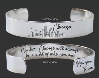 Chicago | Skyline | Cityscape | Girls Trip | Exchange Student Gift | Daughter Gift | Going Away Gift | Moving Gift | Gift For Her