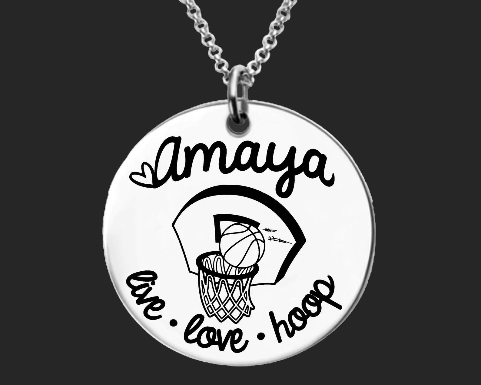 Basketball Jewelry Basketball Necklace Basketball Gifts Etsy