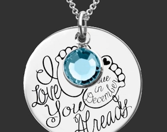 Expectant Mom Gift | Baby Shower Gift | Maternity Gift | Pregnancy Gift | Due Date Necklace | Pregnancy Announcement Gift