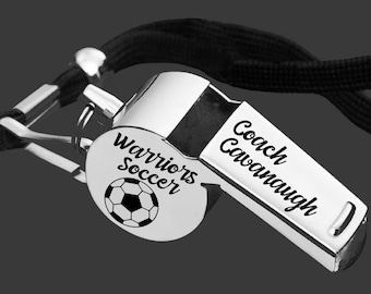Soccer Whistle | Soccer Coach | Coach Whistle | Coach Gift | Gift for Coach | Coach Appreciation | Personalized Whistle | Personalized Gift