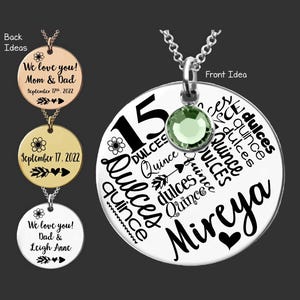 Quinceanera Necklace | Quinceanera Gift | Quinceanera Jewelry | Sweet Fifteen Gift | Quinceanera Birthday Gift