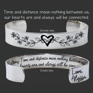 Long Distance Friend Gifts | Long Distance Gift | Miss You Gift | Goodbye Gift for Friend | Far Away Loved One Gifts | Time and Distance