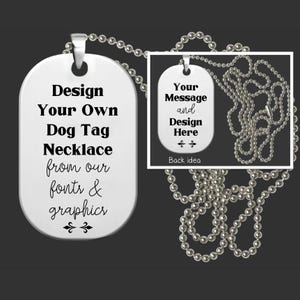 Personalized Dog Tag Necklace | Mens Gifts | Dad Gift | Father&#39;s Day Gift | Son Gift | Brother Gift | Boyfriend Gift
