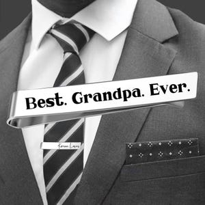 Best Grandpa Ever Tie Bar | Grandpa Gift | Grandfather Gift | Grandpa Easter Gift | Grandpa Birthday Gift