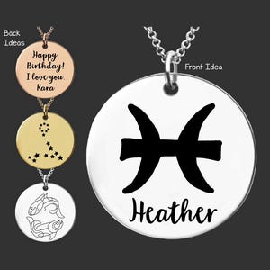 Pisces Zodiac Necklace | Pisces Gifts | Gifts for Pisces | Pisces Birthday | Birthday Gift for Pisces | Easter Gift for Pisces