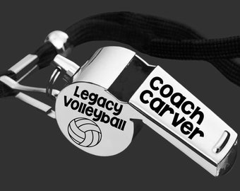 Volleyball Whistle | Volleyball Coach | Coach Whistle | Coach Gift | Gift for Coach | Coach Appreciation | Personalized Whistle