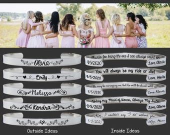 Bridesmaid Gifts | Bridal Party Gifts | Maid of Honor Gift | Custom Personalized Bridal Party Gifts | Gifts for Bridesmaids