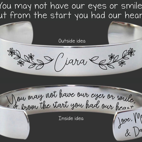 Adopted Daughter Gift | Adopted Granddaughter | Daughter Gift | Adoption Bracelet | Adoption Gift | Adoption  Gift for Girls