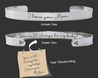 Skinny Handwriting Bracelet | Memory Gift | Memory Jewelry | Sympathy Gifts for Loss of a Loved One | Memorial Bracelet