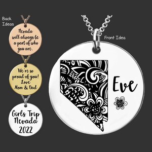 Nevada Necklace | Going to College Gifts | Daughter Gift | Granddaughter Gift | Daughter Birthday Gift | Granddaughter Birthday Gift