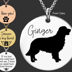 Golden Retriever | Golden Retriever Mom | Golden Retriever Necklace | Dog Mom | Dog Mom Gift | Dog Memorial Gift | Loss of Dog Gift