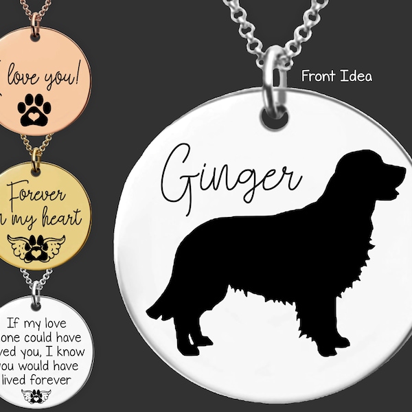 Golden Retriever | Golden Retriever Mom | Golden Retriever Necklace | Dog Mom | Dog Mom Gift | Dog Memorial Gift | Loss of Dog Gift