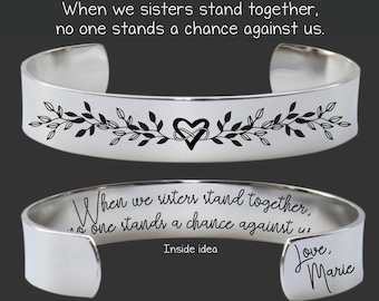 Sister Gift | Sister Birthday Gift | Gift for Sister | Sister Meaningful Gift | Sister Gifts | Sister Gift from Sister | When Sisters Stand