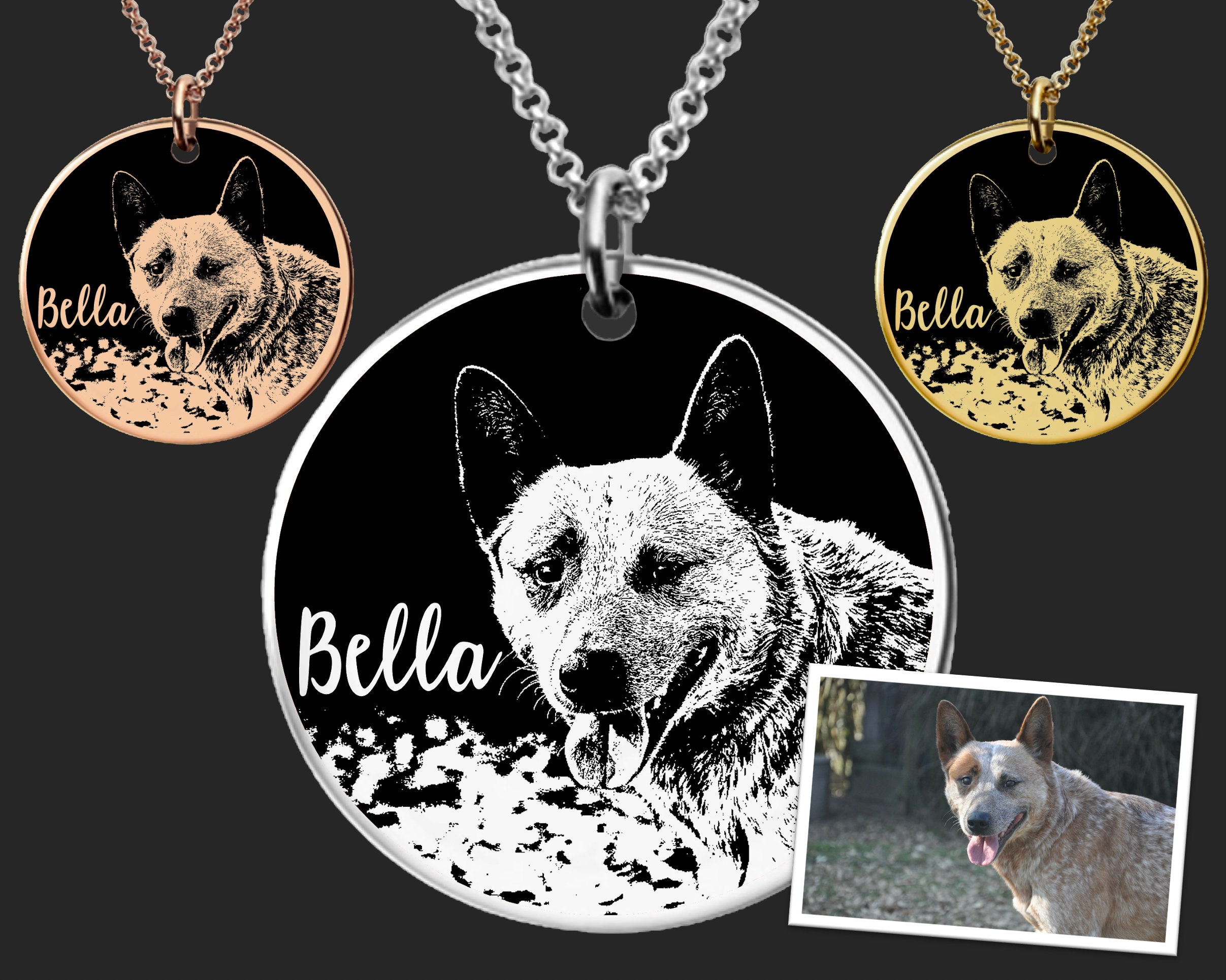 Australian Cattle Dog Necklace Blue Heeler Dog Mom Dog Etsy España