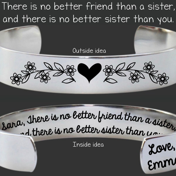 Sister Birthday Gift | Sister Bracelet | Sister Gift | Sister Gift From Sister | Big Sister Gift | Little Sister Gift | No Better Sister