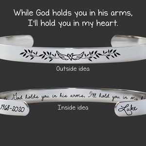 While God Holds You | Loss Gift | Sympathy Gift | Grief Gift | Memory Bracelet | Memory Gift | Memory Jewelry