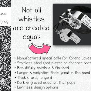 Field Hockey Coach | Coach Whistle | Coach Gift | Gift for Coach | Coach Appreciation | Personalized Whistle | Back to School image 3