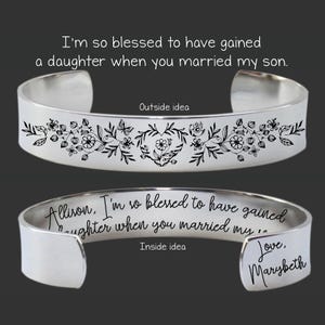 Daughter in Law Gift | Daughter in Law Bracelet | Daughter in Law Gift Birthday Gift | Daughter in Law Easter | Gained a Daughter