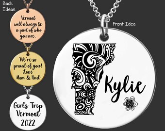 Vermont | Vermont State | Girls Trip | Exchange Student Gift | Daughter Gift | Going Away Gift | Moving Gifts