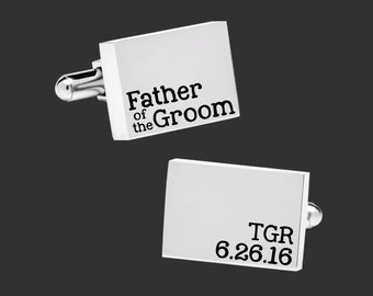 Father of the Groom | Wedding Gift | Dad Gift | Personalized Cufflinks | Father Gift | Father Gifts | Mens Gifts | Gifts