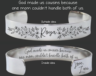 Cousin Gifts | Gift for Cousin | Cousin Birthday Gift | Cousin Personalized Gift | Cousin Gift from Cousin | God Made Us Cousins