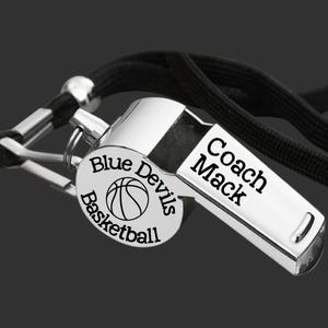 Basketball Coach | Coach Whistle | Coach Gift | Gift for Coach | Coach Appreciation | Personalized Whistle | Engraved Whistle | Mens Gifts