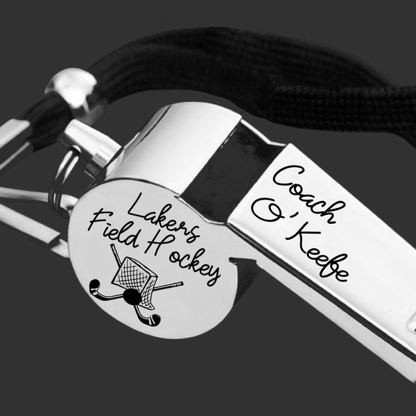 Field Hockey Whistle | Field Hockey Coach | Coach Whistle | Coach Gift | Gift for Coach | Coach Appreciation | Personalized Whistle