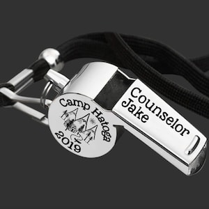 Camp Counselor | Camp Whistle | Camp Counselor Gift | Personalized Whistle | Engraved Whistle | Back to School | Personalized Gift