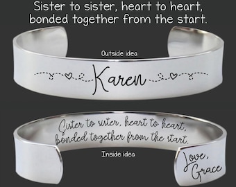 Sister Gift | Sister Birthday Gift | Gift for Sister | Sister Personalized Gift | Sister Gifts | Sister Gift from Sister | Bonded Together