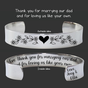 Stepmom Gift | Stepmom Birthday Gift | Stepmom Bracelet | Stepmother Gift | Gift for Stepmom | Stepmom Christmas Gift | Marrying Our Dad