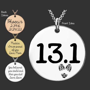 Marathon Gift | Marathon Runner Gift | Marathon Necklace | Marathon Jewelry | Half Marathon Gift | 13.1 Necklace