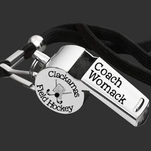Field Hockey Coach | Coach Whistle | Coach Gift | Gift for Coach | Coach Appreciation | Personalized Whistle | Back to School image 1