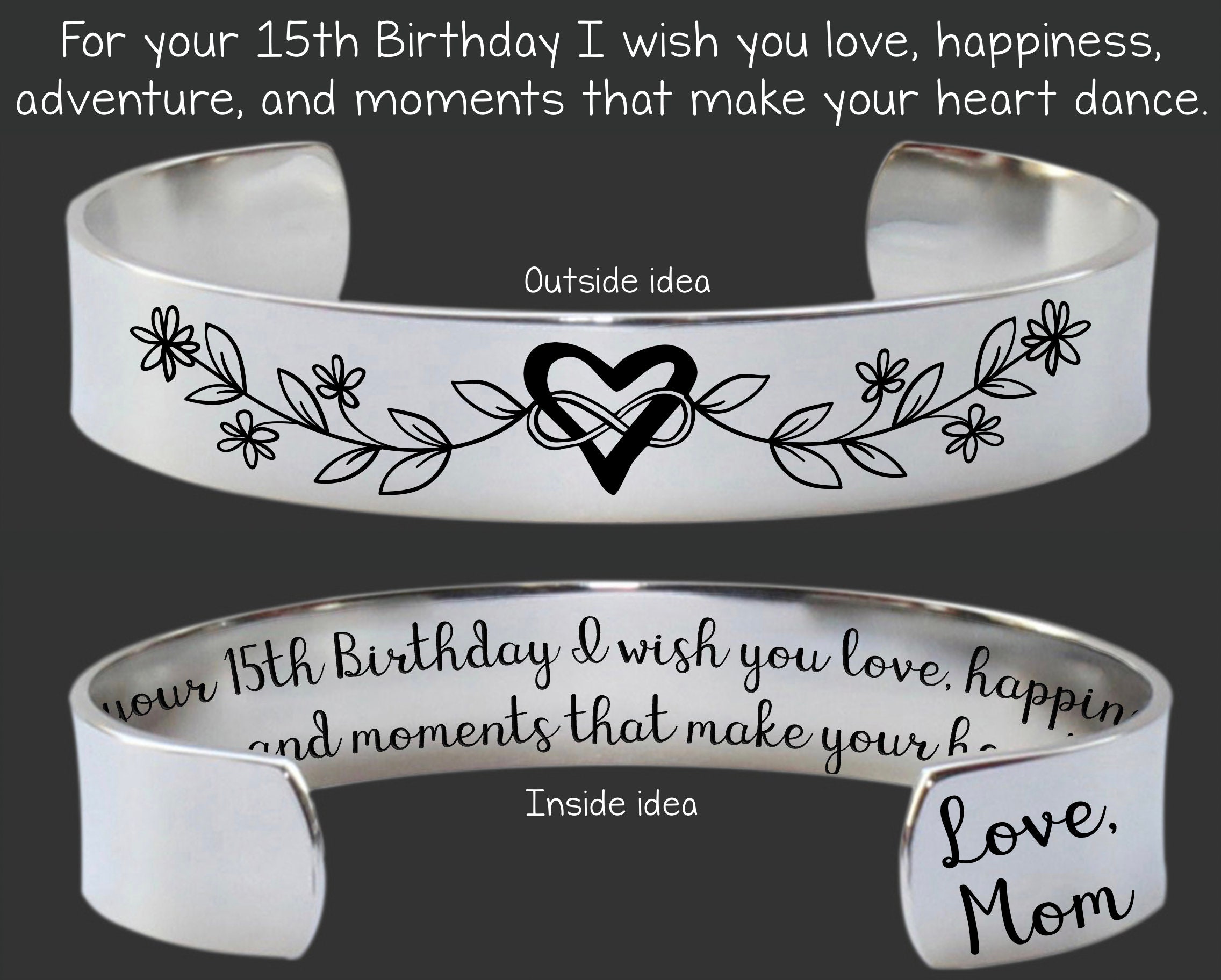 15th Birthday Gift for 15 Year Old Girl 15 Birthday Necklace Gifts