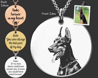 Doberman Necklace | Doberman Pinscher | Dog Mom | Dog Memorial Gift | Gift For Her | Personalized Gifts | Gifts | Loss of Dog