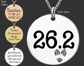 Marathon Runner Gift | Marathon Gift | Marathon Necklace | Marathon Jewelry | Half Marathon Gift | 26.2 Necklace