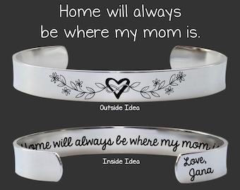 Mom Birthday | Mom Gift | Mom Birthday Gift | Mom Bracelet | Mothers Day Gift | Mothers Day | Gift for Mom | Mother Gift | Home Is