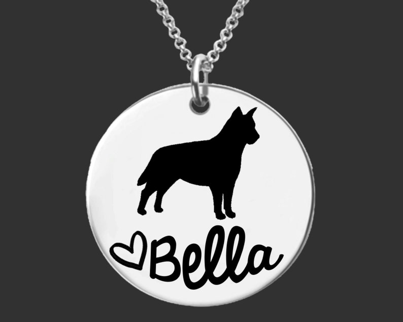 Australian Cattle Dog Necklace Blue Heeler Jewelry Etsy