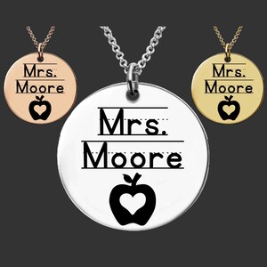 Personalized Teacher Necklace | Teacher Appreciation Gift | Teacher Gifts | Daycare Teacher Gift | Teacher Easter Gifts