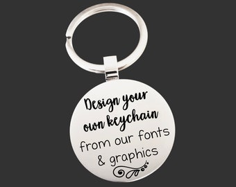 Design Your Own Keychain | Custom Keychain | Gifts for Her | Gifts for Him | Personalized Gift | Birthday Gifts For Her | Gifts