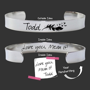Handwriting Gift | Handwriting Bracelet | Handwriting Jewelry | Memory Gift | Memory Jewelry | Memorial Bracelet