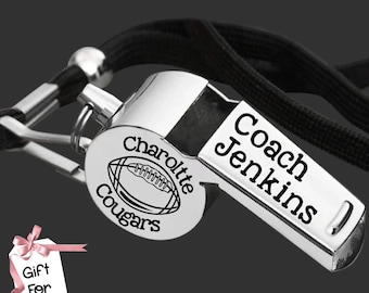 Football Coach | Coach Whistle | Coach Gift | Gift for Coach | Coach Appreciation | Personalized Whistle | Engraved Whistle