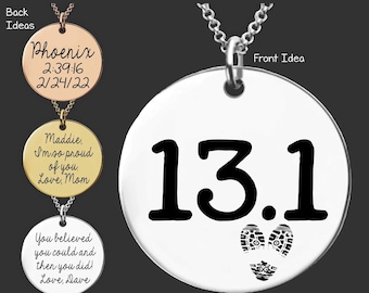 Marathon Gift | Marathon Runner Gift | Marathon Necklace | Marathon Jewelry | Half Marathon Gift | 13.1 Necklace