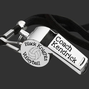 Volleyball Coach | Coach Whistle | Coach Gift | Gift for Coach | Coach Appreciation | Personalized Whistle | Engraved Whistle | Mens Gifts