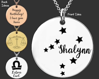 Libra Zodiac Necklace | Libra Constellation Necklace | Astrology Necklace | Personalized Gift | Birthday Gifts For Her | Gifts